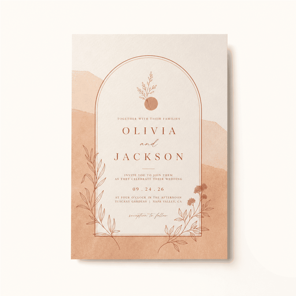 Boho Wedding Invitation Template